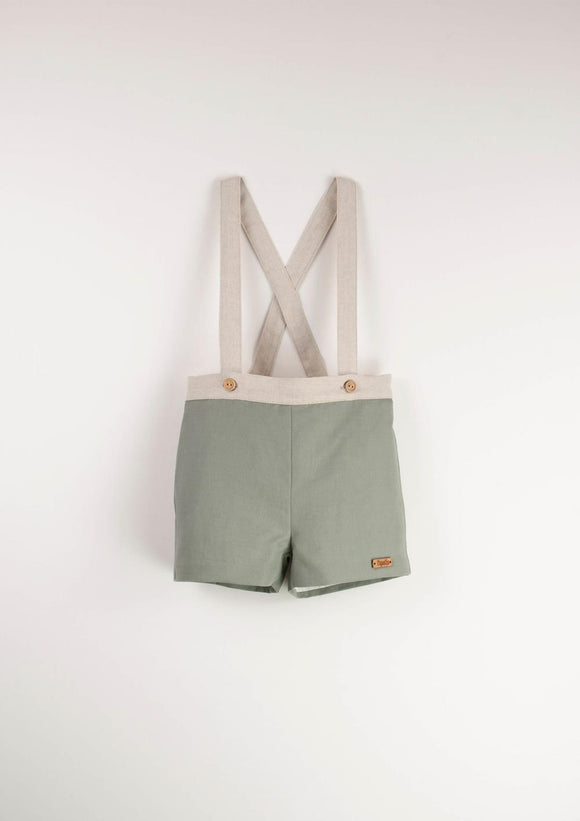 Dungarees w/ Straps - Green