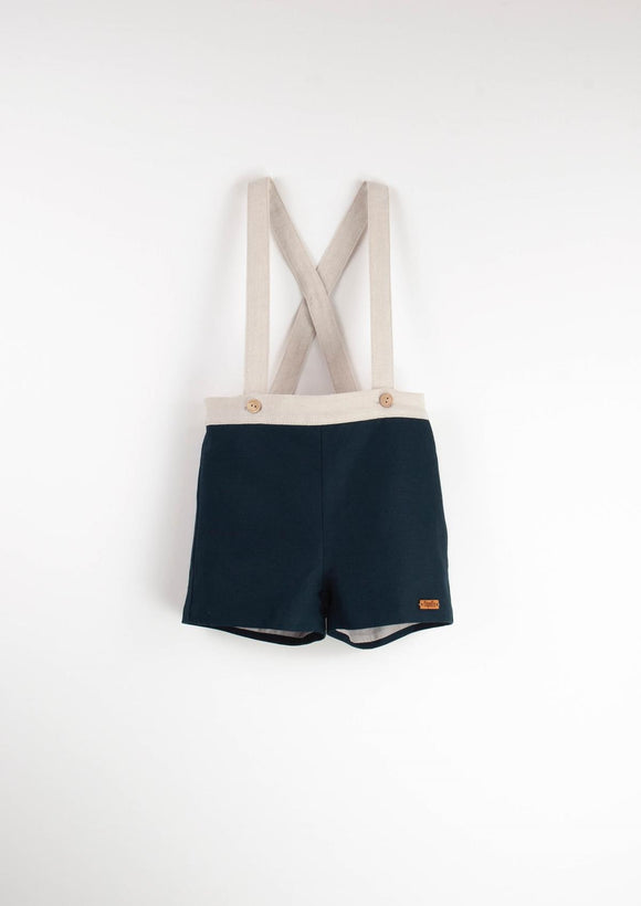 Dungarees w/ Straps - Navy Blue