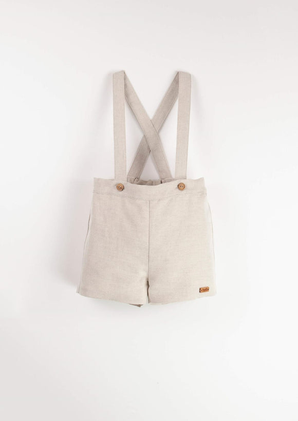 Dungarees w/ Straps - Sand