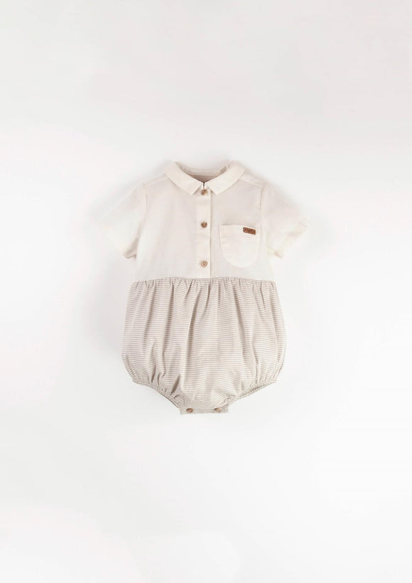 Off-White contrasting romper suit