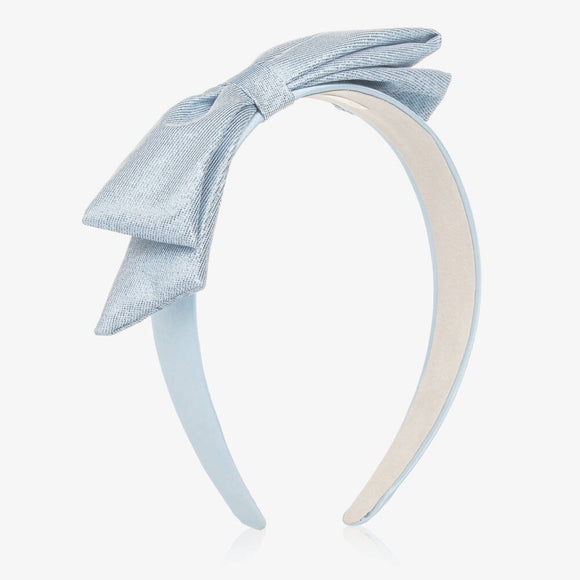Side Bow Hairband Spring Sky Blue