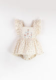 Romper Suit w/ Frill - Floral