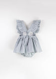 Romper Suit w/ Frill - Striped