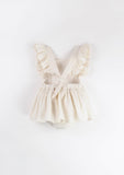 Romper Suit w/ Frill - Off-white