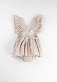 Romper Suit w/ Frill - Sand