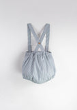 Achor Motif Dungarees w/ Straps - Striped