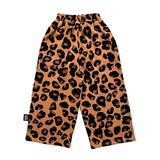 LEOPARD Straight Leg Jogging Pants / Brown