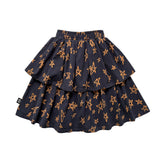 STAR Layered Skirt / Dark Blue