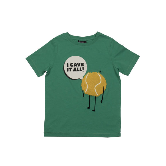 Tennis Player Textured Tee - Green