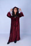 Velvet Kaftan  Maroon