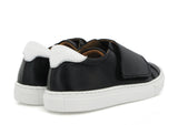 Sneaker with large strap- Black and white