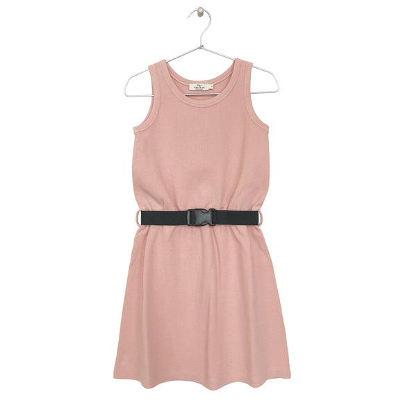 Belted Dress - Peach