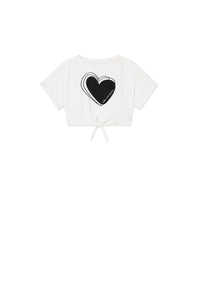 Big Love Knot T-Shirt - white-black