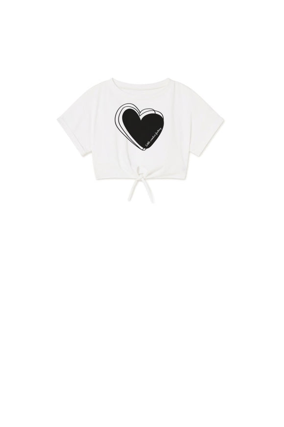 Big Love Knot T-Shirt - white-black