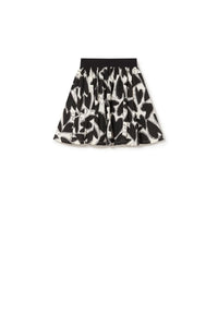 Chaotic Love Mini Skirt - cream-black