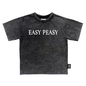 Easy Peasy Skate T-Shirt -Grey/Vintage Dye