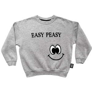 Easy Peasy Sweatshirt - Grey/Grey Melange