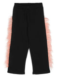 Embellished Straight Leg Pants / Black