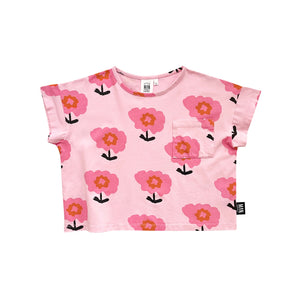 Flower Retreat Cropped T-Shirt - Light Pink/Rosebloom