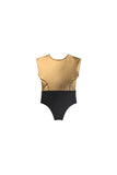 Hula Zip Bathing Suit  Gold