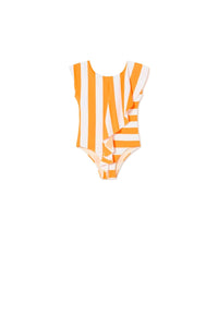 Iconic Lines Bathing Suit  -  amber-white