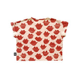 KISSES Cropped T-shirt / Sandshell