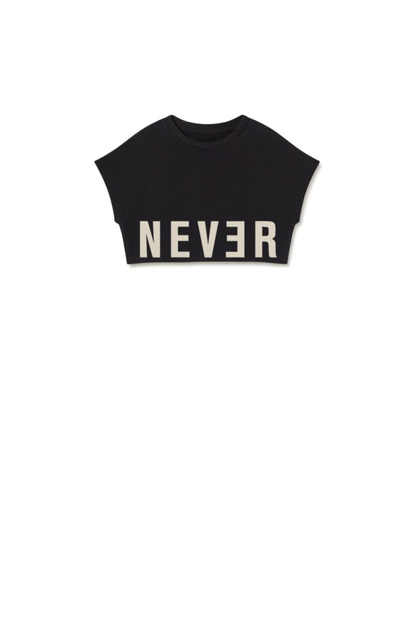 Nevermore Crop Top - black