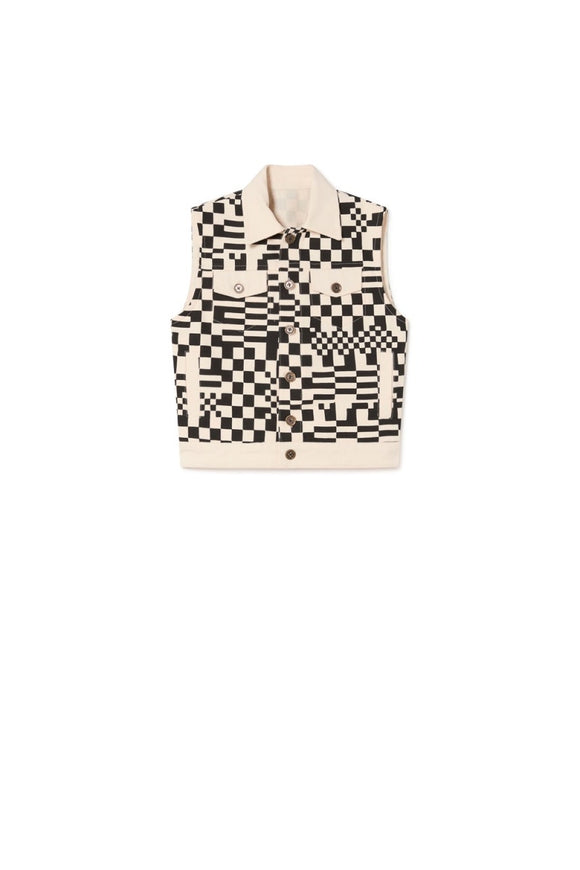 Nevermore Vest - cream/black