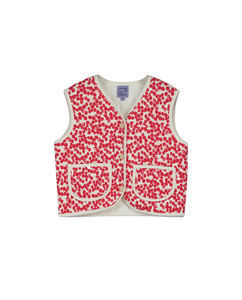 Nimes vest- poppy