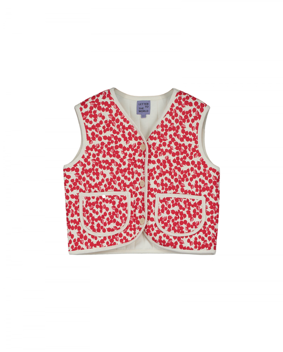 Nimes vest- poppy