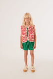 Nimes vest- poppy