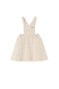 Opposite Stitch Skirt Overall-  off white