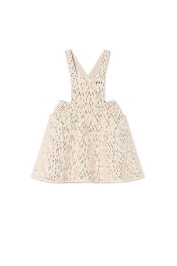 Opposite Stitch Skirt Overall-  off white