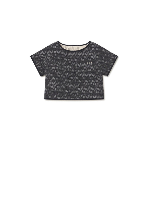 Opposite Stitch Top - black