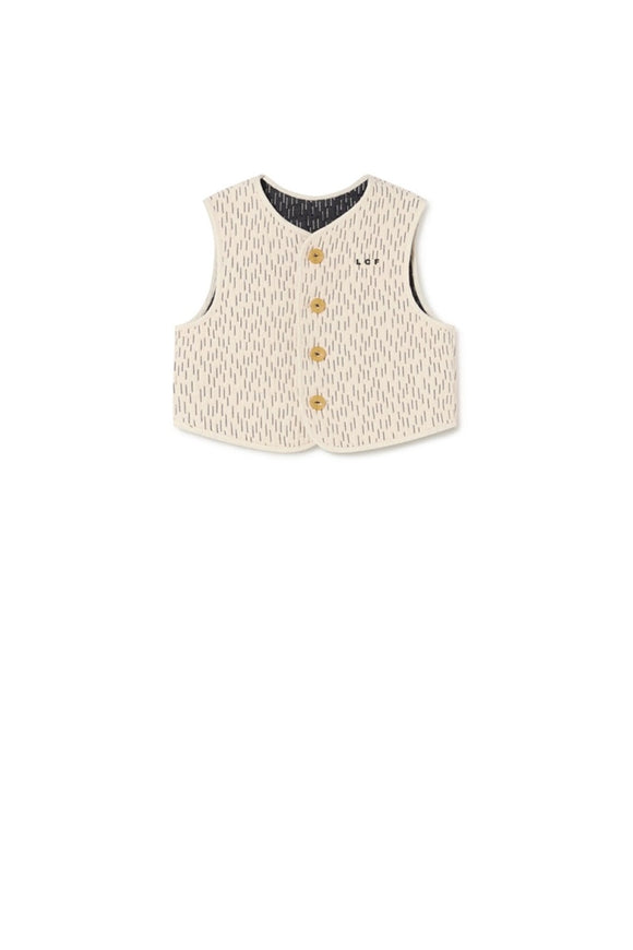 Opposite Stitch Vest - Cream