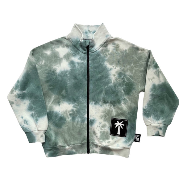 Paradise is very nice Tie Zip Jacket - Storm Tie Dye