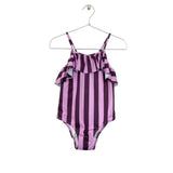 Ruffled Swimsuit  -  Pink