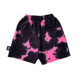 SHOCKING PINK TIE DYE Board Shorts / Black