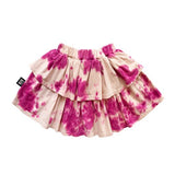 SHOCKING PINK TIE DYE Layered Skirt / Sandshell