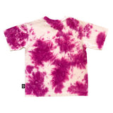 SHOCKING PINK TIE DYE Skate T-shirt / Sandshell