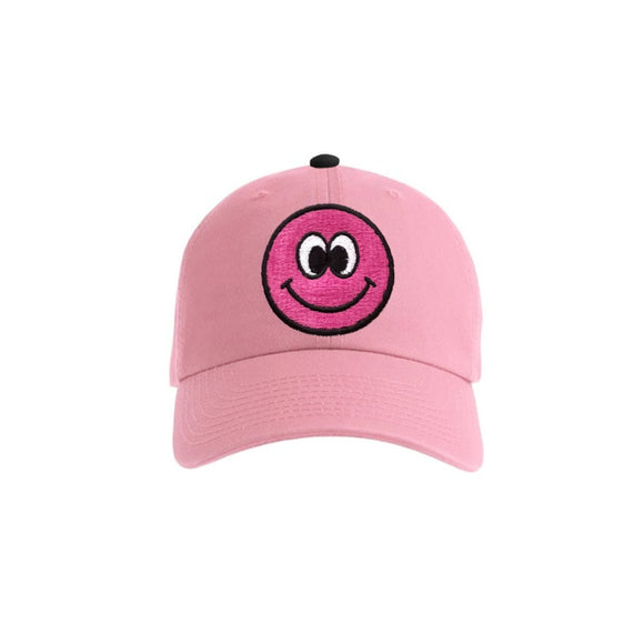 Smiley Baseball Cap - Super Pink