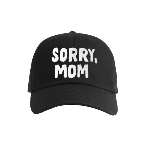 SORRY MUM Baseball Cap / Black