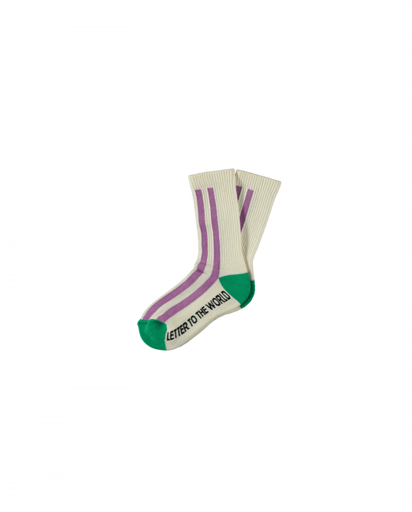 Stripes socks- violet