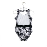 Banana-print Bodysuit  - Black