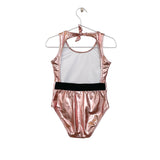 Metallic Bodysuit  -  Pink