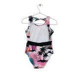 Tropical -Print Bodysuit  -  mixed