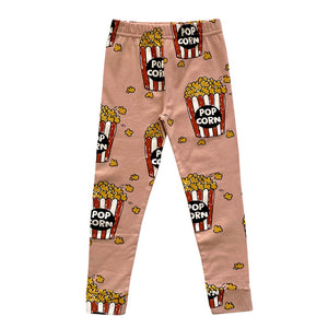 Little Man Happy POPCORN Leggings - Caramel