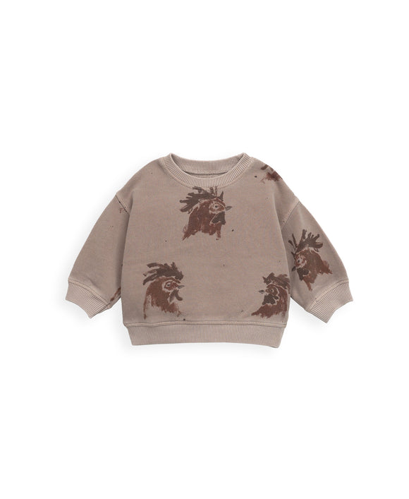 Printed Fleece Sweater / Cesar