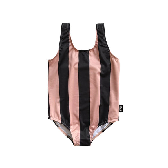 Little Man Happy STRIPED Swimsuit - Caramel