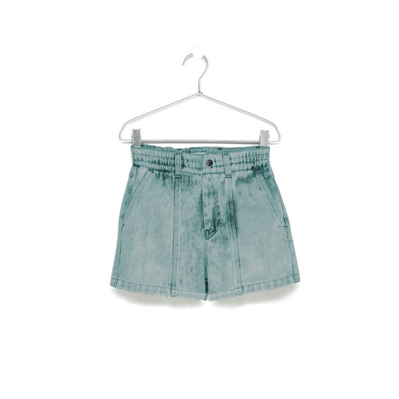 DENIM SHORTS / GREEN